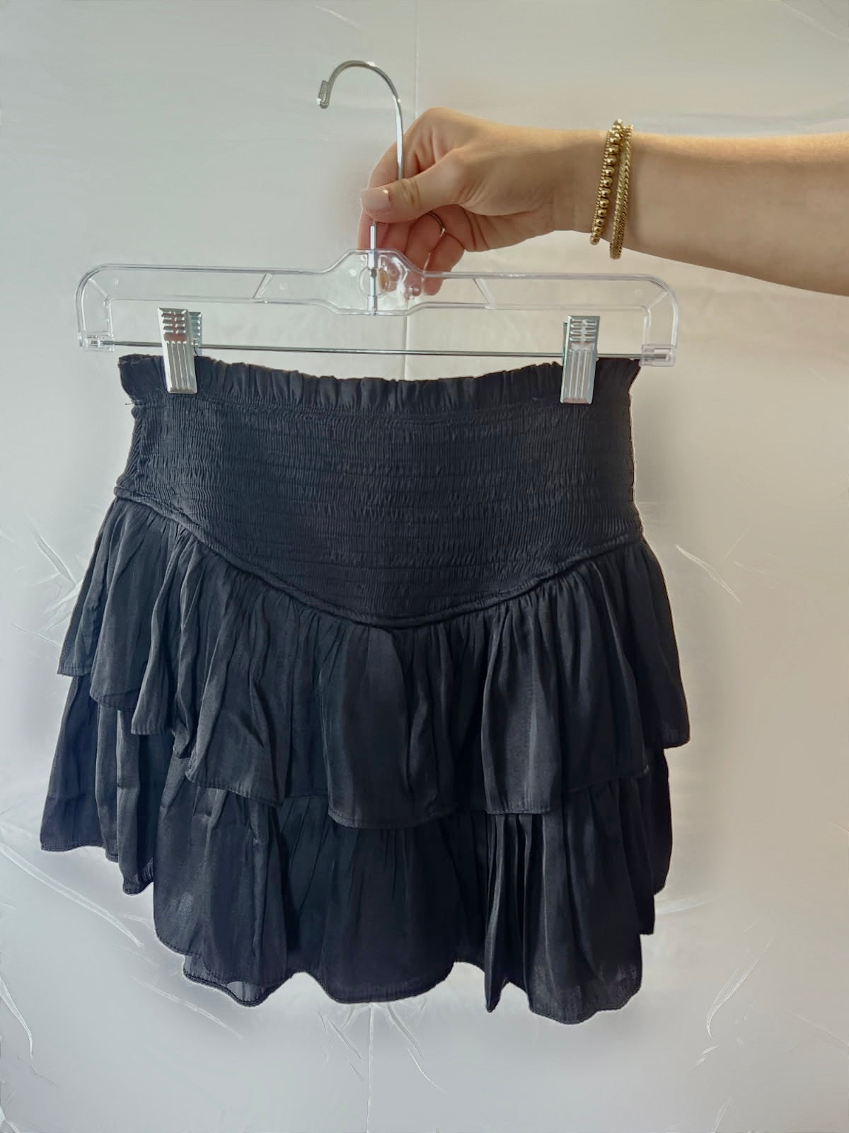 Black Ruffle Skirt