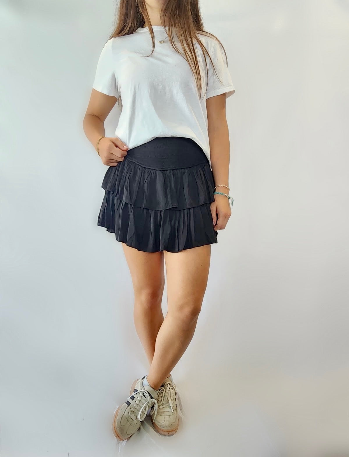 Black Ruffle Skirt