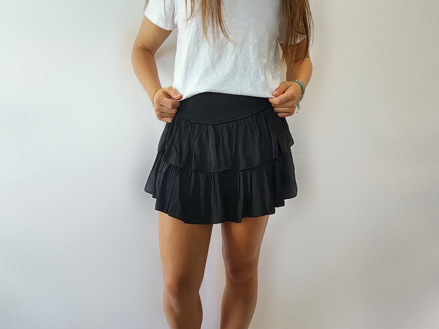 Black Ruffle Skirt